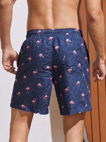Floerns Men's Casual Drawstring Waist Striped Print Gym Workout Track Shorts in Saudi Arabia