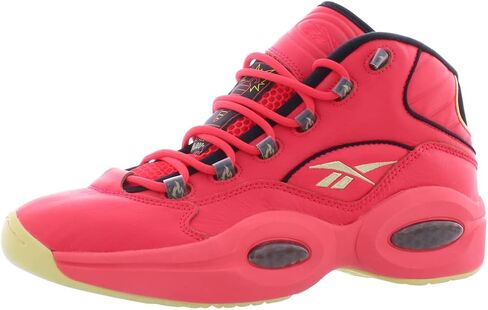 Reebok Question Mid Mens Shoes Size 8.5, Color: Red/Gold/Black in Saudi Arabia