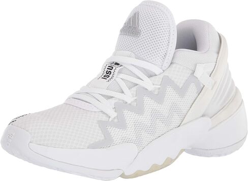 adidas unisex adult D.o.n. Issue 2 Indoor Court Shoe, White/Black/Sky Tint, 4 US in Saudi Arabia