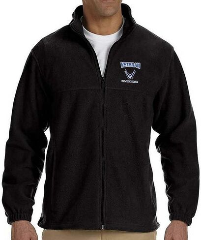 US Air Force Vereran Fleece Jacket with Tradtional Hap Arnold Wings Embroidered in Kuwait