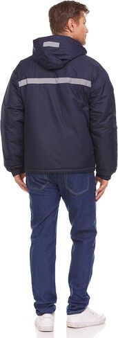 12 Pack of Mens Jackets Winter Coats Wholesale, Hooded Jacket for Men in Bulk, Safety Reflectors in Kuwait