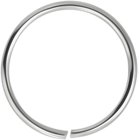PiercingPoint 9 Karat Solid Gold 22 Gauge (0.6MM) - 1/4 Inch (6MM) Length Seamless Continuous Nose Hoop Ring in Kuwait