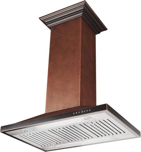 ZLINE 30 in. Designer Series Hand Hammered Copper Island Mount Range Hood (8GL2Hi-30) in Saudi Arabia
