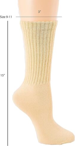 Slouch Socks Lightweight Size 9-11 (Beige, 1) in Saudi Arabia