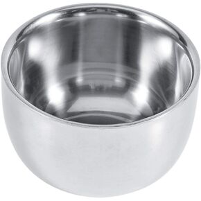 Shaving Bowl, Double-layer Stainless Steel Mens Shaving Lather Bowl for Barber Shops in Saudi Arabia