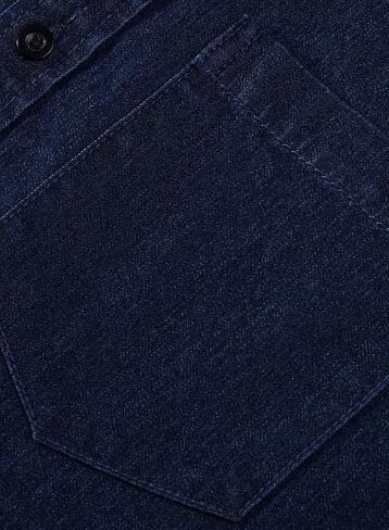 Astylish Mens Regular Fit Long Sleeve Denim Shirt Button Down Henley Chambray Shirt in Saudi Arabia