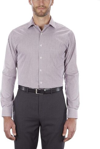 Van Heusen Men's Dress Shirt Regular Fit Flex Collar Check in Kuwait
