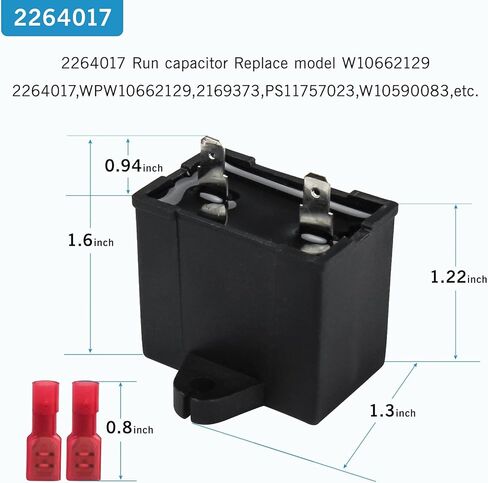 HQAPR W10189190 TSD2 مرحل بدء تشغيل الثلاجة لقطع غيار ثلاجة ويرلبول 241527803 241941003 2255198 PS11740412 in Kuwait