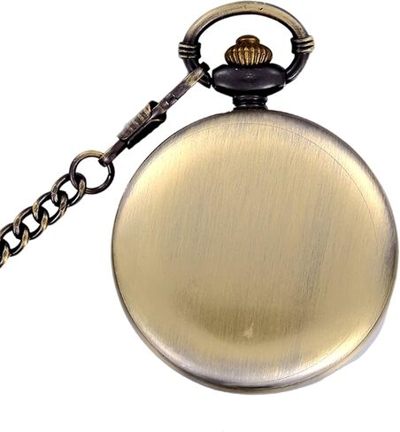 هدية قلادة الجد/الأب الرجعية لساعة الجيب كوارتز + سلسلة in Kuwait