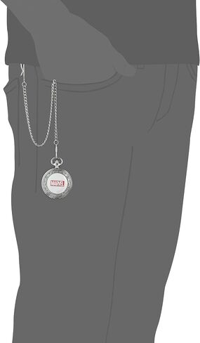 Marvel Men's Captain America W001741 Analog-Quartz Pocket Watch in Saudi Arabia