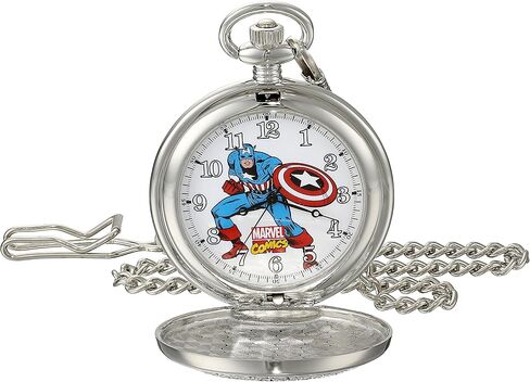 Marvel Men's Captain America W001741 Analog-Quartz Pocket Watch in Saudi Arabia