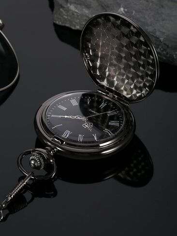 Pocket Watch Engraved Presents for Dad Father with Delicate Box, Christmas Birthday Fathers Day Present from Daughter Son Kid in Saudi Arabia