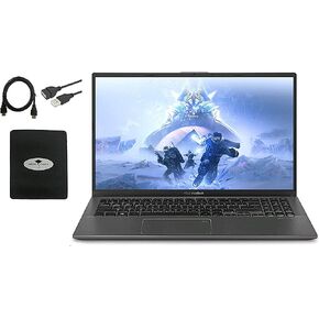 2021 ASUS VivoBook 15.6 بوصة FHD Business Laptop، الجيل العاشر Intel i3-1005G1 حتى 3.4 جيجا هرتز،> i5-8250U، ذاكرة الوصول العشوائي 12 جيجابايت، 512 جيجابايت PCIE SSD، لوحة مفاتيح بإضاءة خلفية، بصمة الإصبع، وضع Win10 S مع ملحقات Ghost Manta in Kuwait