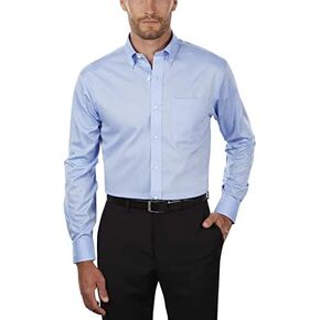 Tommy Hilfiger Men's Regular Fit Non Iron Solid Button Down Collar in Saudi Arabia