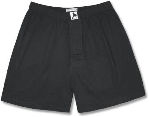 Biagio Mens Solid BLACK Color BOXER 100% Knit Cotton Shorts in Saudi Arabia