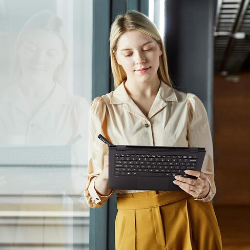 LG Gram 14T90P - كمبيوتر محمول 14 بوصة WUXGA (1920x1200) 2 في 1 خفيف الوزن بشاشة تعمل باللمس، Intel evo مع الجيل الحادي عشر من وحدة المعالجة المركزية Core i5، وذاكرة الوصول العشوائي 8 جيجابايت، و256 جيجابايت SSD، وبطارية 24.5 ساعة، Thunderbolt 4، أسود - 2 in Saudi Arabia