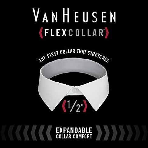 Van Heusen Men's Dress Shirt Regular Fit Flex Collar Check in Kuwait