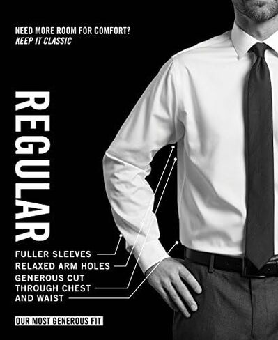 Van Heusen Men's Dress Shirt Regular Fit Flex Collar Check in Kuwait