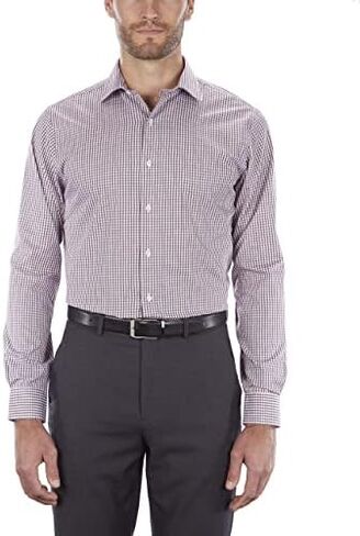 Van Heusen Men's Dress Shirt Regular Fit Flex Collar Check in Kuwait