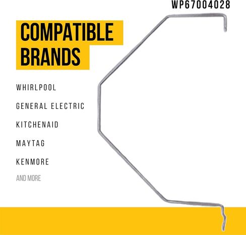 WP67004028 67004028 Ice Level Arm - Compatible Kenmore Maytag Whirlpool Refrigerator Parts - Replaces AP6010392 4344400 PS11743571 - Helps Monitor Ice Production - Made of Sturdy Materials in Saudi Arabia
