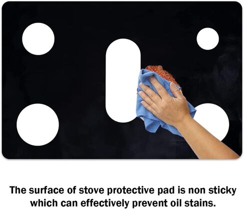 Stove Protector - Non Stick Stove Protector for Gas Range Compatible with Stove top Samsung Gas Range NX58F5500SS NX58J5600SG NX58K3310SS NX58K7850SG NX58R5601SS NX58K7850SS NX58R4311SG NX58R4311SS in Saudi Arabia