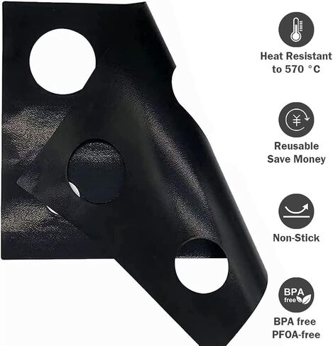 Stove Protector - Non Stick Stove Protector for Gas Range Compatible with Stove top Samsung Gas Range NX58F5500SS NX58J5600SG NX58K3310SS NX58K7850SG NX58R5601SS NX58K7850SS NX58R4311SG NX58R4311SS in Saudi Arabia