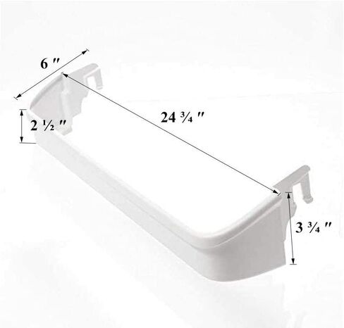 TJPoto #240338001 Door Bin Shelf Refrigerator Top PS734936 AP3214631 948952 Replacement Part New for Frigidaire in Saudi Arabia