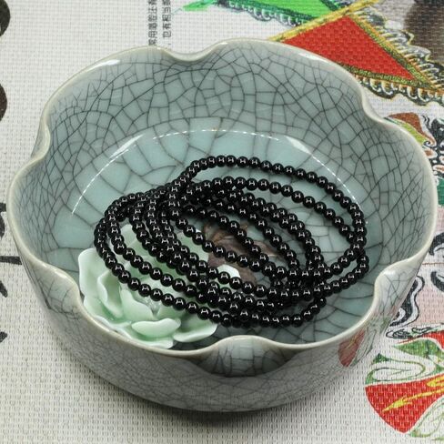 Keleny 4mm Natural Round Beads Gemstones Rock Crystal Stretch Bracelet 7 Inch Unisex in Kuwait