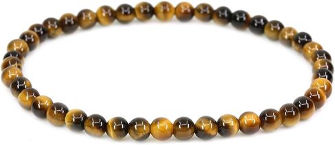 Keleny 4mm Natural Round Beads Gemstones Rock Crystal Stretch Bracelet 7 Inch Unisex in Kuwait