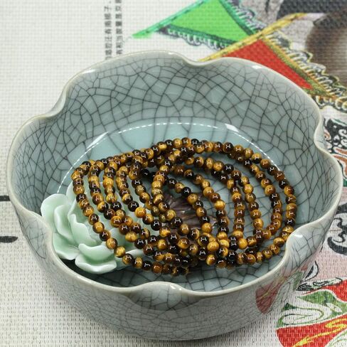 Keleny 4mm Natural Round Beads Gemstones Rock Crystal Stretch Bracelet 7 Inch Unisex in Kuwait