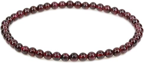 Keleny 4mm Natural Round Beads Gemstones Rock Crystal Stretch Bracelet 7 Inch Unisex in Kuwait