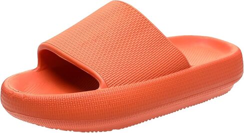 OCIOVAN Pillow Slippers Slides for Women and Men, Non-Slip Massage Foam Shower Bathroom Home Floor Thick Sole Quick Drying Womens Mens Sandals, Soft Comfortable EVA Platform Open Toe Slides Shoes in Kuwait