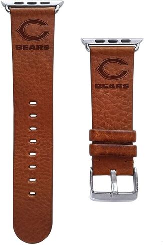 GAME TIME Chicago Bears Premium Leather Watch Band Compatible with Apple Watch in Saudi Arabia