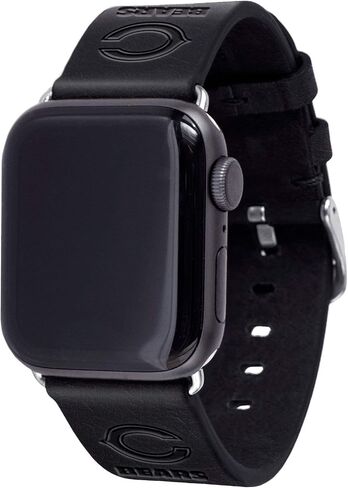 GAME TIME Chicago Bears Premium Leather Watch Band Compatible with Apple Watch in Saudi Arabia