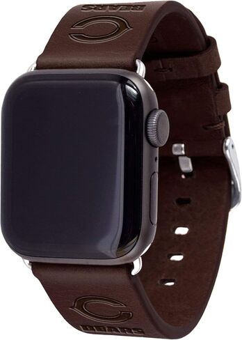 GAME TIME Chicago Bears Premium Leather Watch Band Compatible with Apple Watch in Saudi Arabia