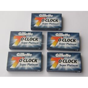 25 7 O'clock Double Edge Safety Razor Blades Platinum by 7 O'clock in Saudi Arabia