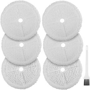 استبدال وسادات ممسحة التنظيف بالبخار لسلسلة Bissell 3115 2859 SpinWave الرطبة والجافة، وسادة قابلة لإعادة الاستخدام (6 عبوات)... in Kuwait