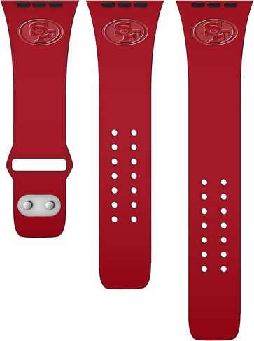 GAME TIME San Francisco 49ers Engraved Silicone Sport Watch Band Compatible with Apple Watch in Saudi Arabia