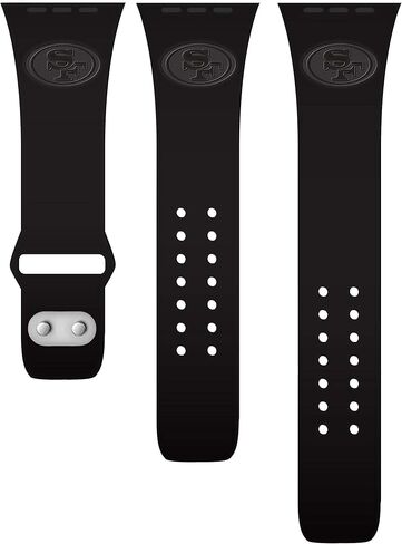 GAME TIME San Francisco 49ers Engraved Silicone Sport Watch Band Compatible with Apple Watch in Saudi Arabia