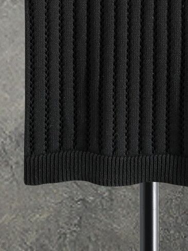 تي شيرت OYOANGLE رجالي بأكمام طويلة شبكي شفاف شفاف من خلال نسيج مضلع in Kuwait