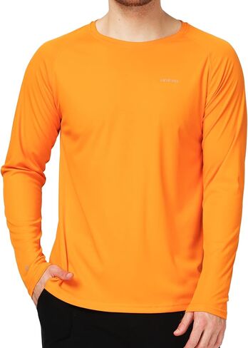 Camii Mia Mens Long Sleeve Sun Protection Shirts, Sun Shirts for Men UPF 50+ SPF T-Shirts for Fishing, Running, Hiking in Kuwait