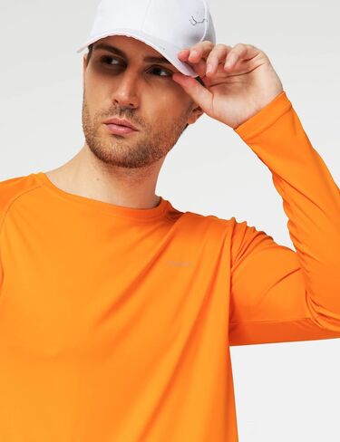 Camii Mia Mens Long Sleeve Sun Protection Shirts, Sun Shirts for Men UPF 50+ SPF T-Shirts for Fishing, Running, Hiking in Kuwait