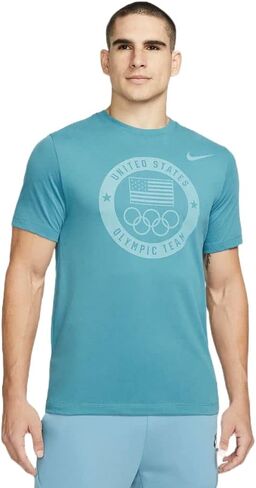 Nike USA Olympic Team Men's T-Shirt (Rift Blue) Size Small in Saudi Arabia