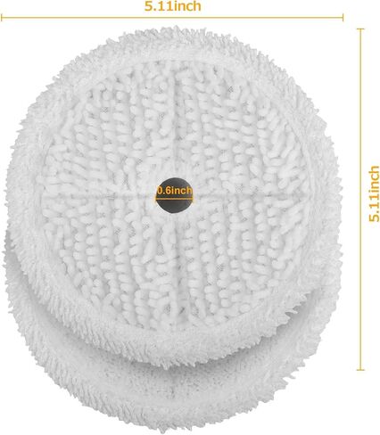 استبدال وسادات ممسحة التنظيف بالبخار لسلسلة Bissell 3115 2859 SpinWave الرطبة والجافة، وسادة قابلة لإعادة الاستخدام (6 عبوات)... in Kuwait