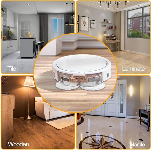 استبدال وسادات ممسحة التنظيف بالبخار لسلسلة Bissell 3115 2859 SpinWave الرطبة والجافة، وسادة قابلة لإعادة الاستخدام (6 عبوات)... in Kuwait