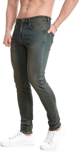 TEGIAS Men's Slim-Fit Stretch Jeans Classic Comfort Regular Fit in Saudi Arabia