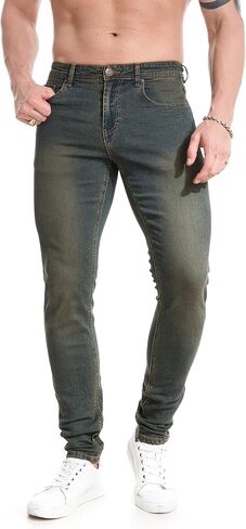 TEGIAS Men's Slim-Fit Stretch Jeans Classic Comfort Regular Fit in Saudi Arabia