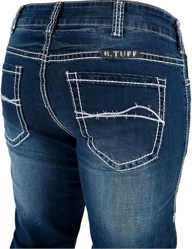 B. Tuff Western Jeans Mens Magnum Bootcut Medium Wash Magnum in Kuwait