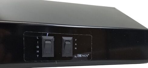 20" Black Rear Ducted RV Range Hood (12 Volt DC) in Saudi Arabia