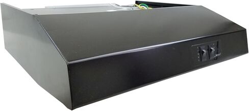 20" Black Rear Ducted RV Range Hood (12 Volt DC) in Saudi Arabia